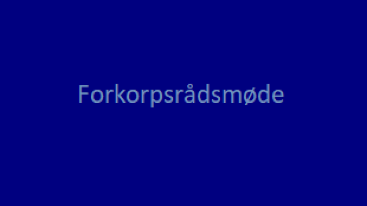 Forkorpsrådsmøde